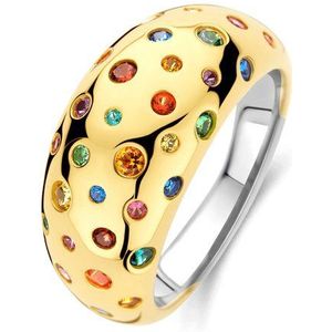 TI SENTO Dames Ring - 925 zilver - Multicolour - Maat 17.25 mm / maat 54 - 12197MC