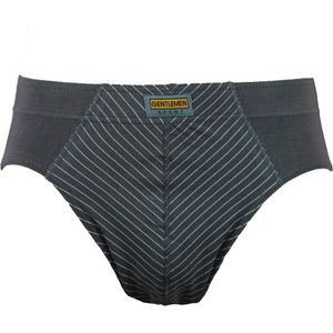 Gentlemen heren sport slip streep - M - Grijs