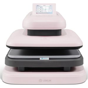 LOKLiK ImPress Auto Heat Press 2 - Transferpers voor het Personaliseren van t-shirts, Truien, Dekens, Handdoeken, Draagtassen, Zakken en Ander Textiel - Hittepers voor Flexfolie, DTF en Sublimatie - Wit