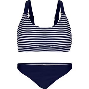 Bikini classic style - Navy strepen 128-134