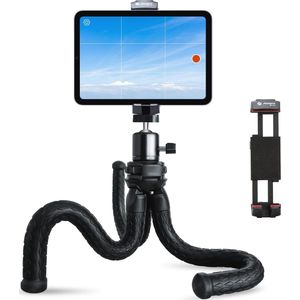 Flexibel statief met 360 graden kogelkop voor tablet en smartphone