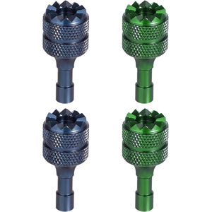 Allecto Plus - Drone Controller Sticks - Afneembaar - Joysticks - Controller stick - Duimvervanging - Accessoires - Geschikt voor DJI Mini 3 Pro - Draadloze afstandsbediening - Blauw Groen - Set van 4 - Verbeterde Vliegervaring