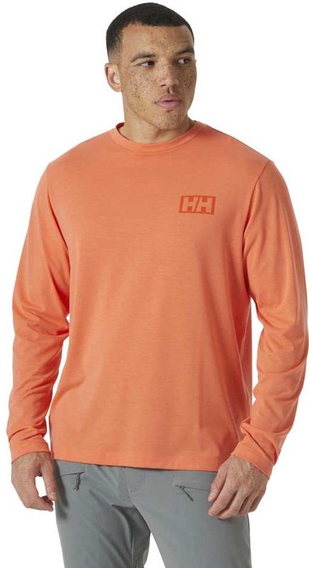 Helly Hansen - Skog Graphic Tee - T-shirt - Oranje - Lange Mouwen