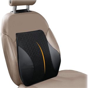Ergonomisch Lendenkussen voor Auto en Bureaustoel - Traagschuim Rugsteun
