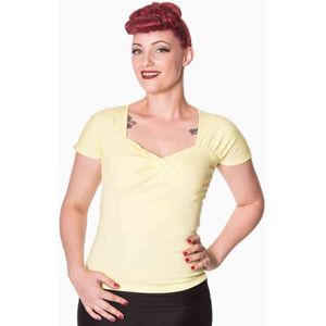 Dancing Days Top -S- SHE WHO DARES Geel