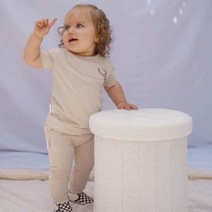 T.O.F.S. Think of Fun Stuff - Snazzy - Broek - Jogger - Beige - mt 80/86