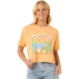 Rip Curl - La Paloma Crop - T-shirt - Oranje - Korte Mouwen