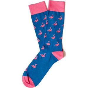 Jimmy Lion sokken flamingo blauw - 36-40