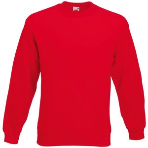 Fruit Of The Loom Unisex Premium 70/30 set-in sweater (Rood)