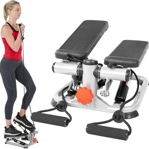 White-Label® Stepper Fitness - Hometrainer - Crosstrainer Mini - Zwart