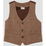 s.Oliver - Gilet - Mouwloos - V-hals - Visgraatmotief