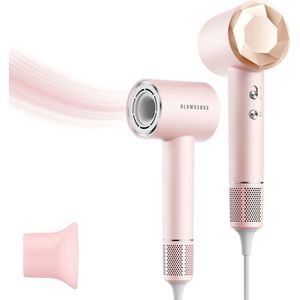 SilkDry - Föhn met Concentrator - Premium Haardroger - Haardroger met Ionentechnologie - Concentrator - Luxe Cadeauverpakking - Parel Roze