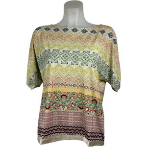Soggo - Travelkleding voor dames - Multiprint pattern blouse - Ademend - Kreukvrij - Duurzame Jurk - in 2 maten - Maat S/M