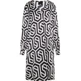 DreiMaster - Midi-jurk - Zwart en Wit - Dames