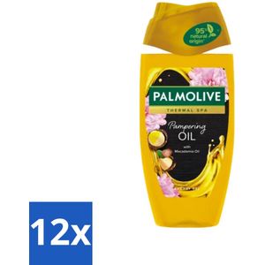 Palmolive - Thermal Spa - Douchegel - Pampering Oil - Macadamia - 250 ml - Voordeelverpakking - 12 stuks