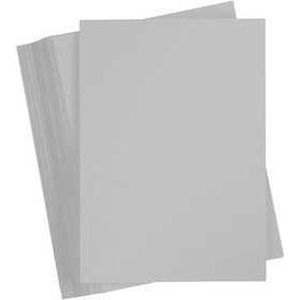 Gekleurd Karton, A4, vel 210x297 mm, 180 gr, grijs, 100 vel/ 1 doos | Knutselpapier | Knutselkarton