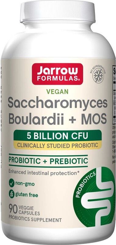 Saccharomyces Boulardii + MOS - 90 veggie caps | Jarrow Formulas