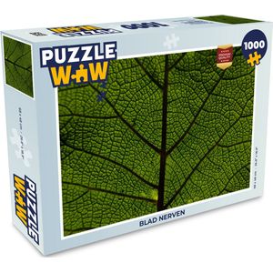 Puzzel Blad nerven - Legpuzzel - Puzzel 1000 stukjes volwassenen