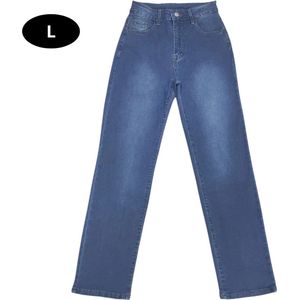 Bovista Lange Broek Dames - Spijkerbroek - Broeken - Spijker - Pants - Jeans - Trouser - Stretch - High Waisted - Straight Leg - Denim - Blauw - Maat XS