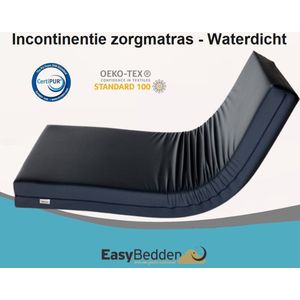 EasyBedden® Zorgmatras Matras - Incontinentie - Waterdicht - Medium Koudschuim HR45 - 70x190 - circa 20 cm - Anti Bacterieel - CertiPUR® en Oekotex gecertificeerd - 100 % Veilig