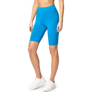 Bellivalini BLV-BLV50-149-LE Dames Leggings - Sport - Vrijetijdsbroek - Kort - Viscose - Sporbroek - Yogabroek - Blauw - XL