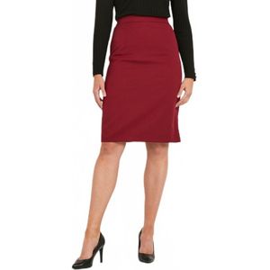 Effen rechte rok tot halverwege de lengte