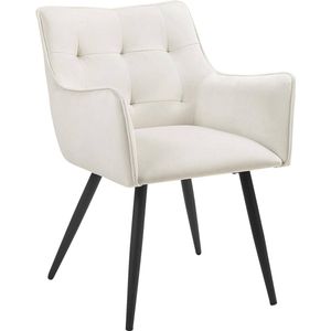 Rootz Velvet Eetkamerstoel - Elegante stoel - Comfortabele zit - Schuim met hoge dichtheid - Ergonomisch ontwerp - Stabiel metalen frame - 57 cm x 80 cm x 57 cm