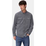 camel active - Hemd - Inktblauw - Lange Mouwen - Opgestikte Zakken