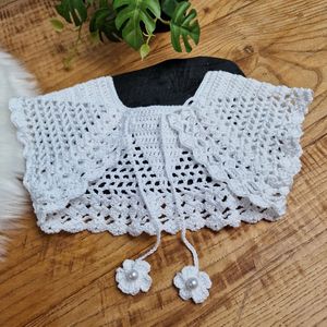 Happy Bebie | Bolero | Kraag | Baby | Gehaakt | Meisje | Handmade