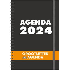 Grootletter Agenda 2024 A4 Formaat - Agenda Voor Slechtzienden