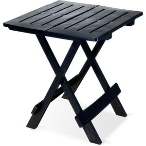 Opvouwbare Campingtafel Zwart 44x44x50 cm - Inklapbare Kampeertafel - Vouwtafel - Klaptafel - Opvouwbaar - Tuintafel - Buiten