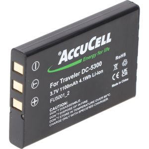 AccuCell-batterij geschikt voor Casio QV-R3, QV-R4, LI-20B