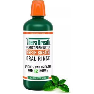 TheraBreath Fresh Breath Oral Rinse Rainforest Mint - Mondspoeling - Mondwater - 1 Liter