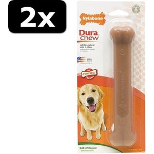 2x NYLABONE DURA CHEW BACON <23KG