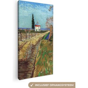 Vincent van Gogh - Pad door een veld met Wilgen - Vincent - Kunst - 40x80 cm - Muurdecoratie