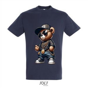 T-Shirt 1-196 Gangster Teddy - Navy, 4xL