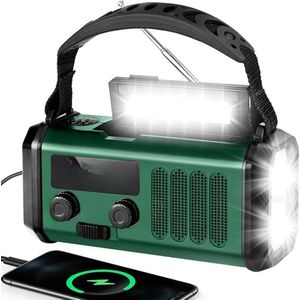 Lexium Noodradio solar opwindbaar - Radio - Noodradio - Weerradio - Radio voor Noodgevallen - Nood - Muziek - Nieuws - Noodpakket - Rampen - Praktisch - Zonneenergie