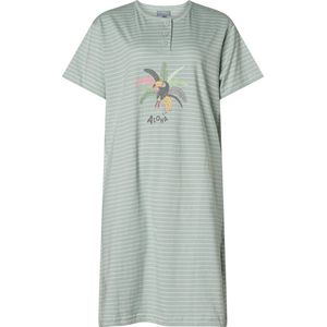 Cocodream dames nachthemd korte mouw - maat M - Aloha - groen