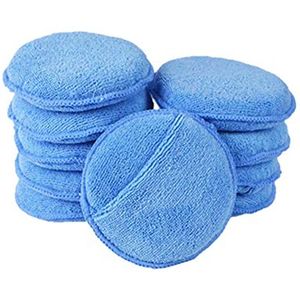 Microvezel Autowasapplicatorpad 10-pack - Zachte Polijstpads van 4,72 Inch voor Perfecte Autowas en Wax