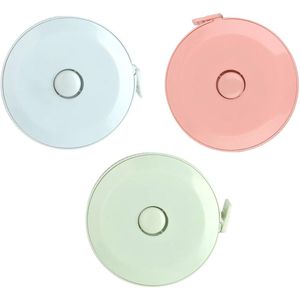 Meetlint 150 cm - set van 3, intrekbaar, flexibel, ideaal voor lichaamsmetingen en naaien