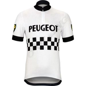 Legendarisch Peugeot retro wielertrui maat S