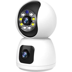 Nieuwste Babyfoon En Veiligheidscamera | WIFI Aansluiting | Dubbele Lens | Terugspreekfunctie