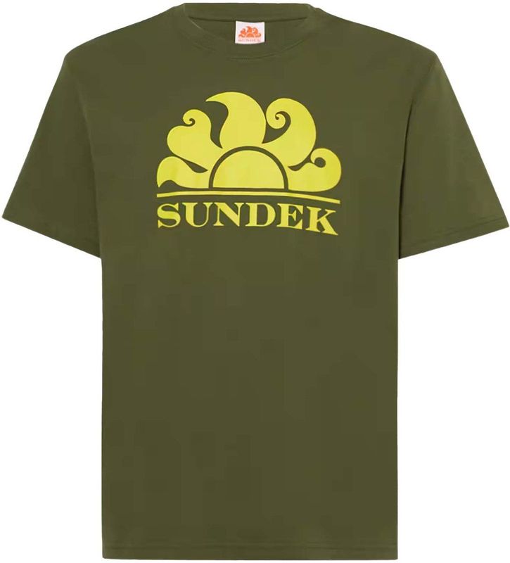 Sundek New Simeon Crew Neck With Logo T-shirt Met Korte Mouwen