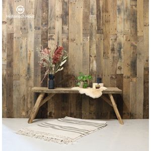 Luxewall - 3D Wandpanelen - Houten Wandbekleding - Wanddecoratie - French oak - Bruin - 0,8 m2
