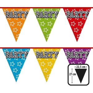 Boland - Holografische vlaggenlijn 'Party' - Regenboog - Regenboog
