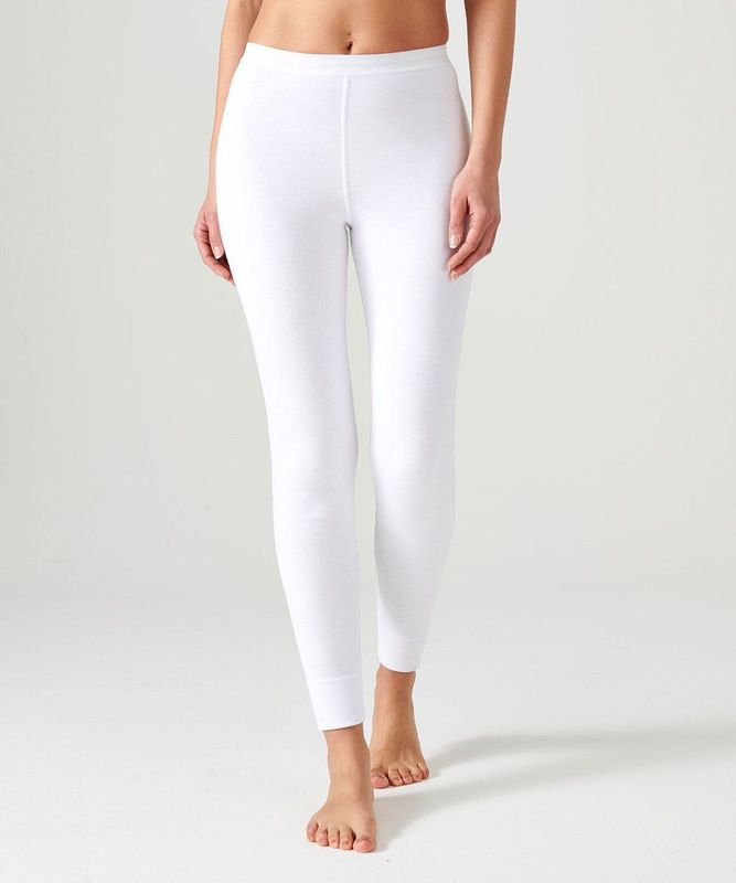 Damart - Thermolactyl - Thermobroek - Geborstelde Fleece - Wit