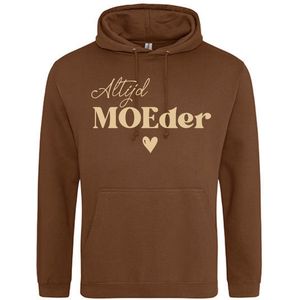 Moederdag trui - Hoodie voor Mama - Altijd MOEder - Leuk cadeau Moederdag - Maat S