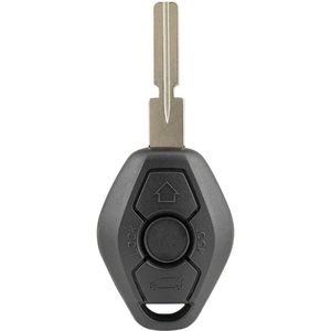 TLVX Sterke Autosleutel Behuizing Geschikt voor BMW 3 serie / 5 serie / 7 serie / X3 / X5 / Z3 / Z4 / E38 / E39 / E46 / Sleutelbaard HU58 / Ter vervanging van Originele Sleutel behuizing / Afstandsbediening Auto / 3 knoppen / Achterklep knop