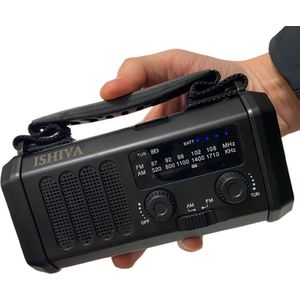 UFUZON - Ishiva - Noodradio - Zonne-energie - Draagbaar - 10.000 mAh