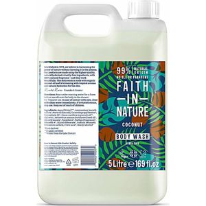 Faith In Nature - Douchegel Navulling - 5 Liter - Kokosnoot